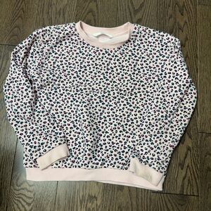 M&S Pink animal print sweatshirt size 5/6